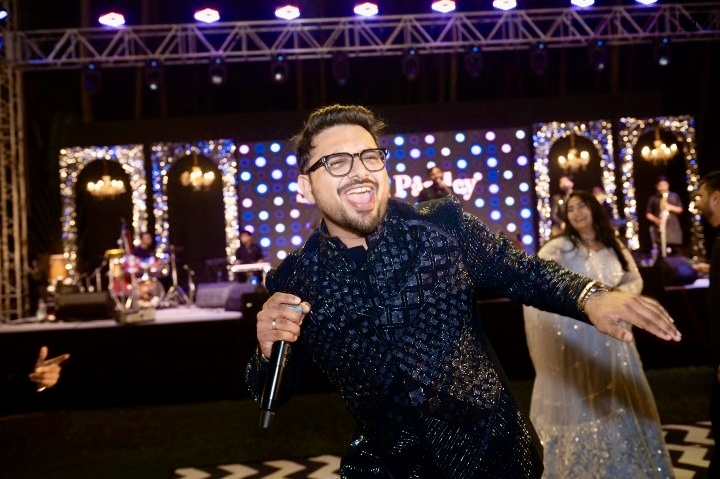 Wedding sangeet family stage performances